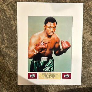 Muhammad Ali joe Frazier signed 8x10 photo